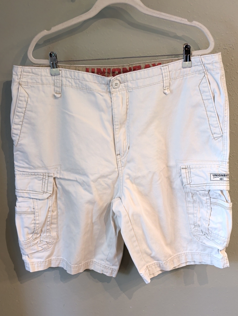 Unionbay Light Men's Cargo Shorts Cotton Breathable Pockets Size 38